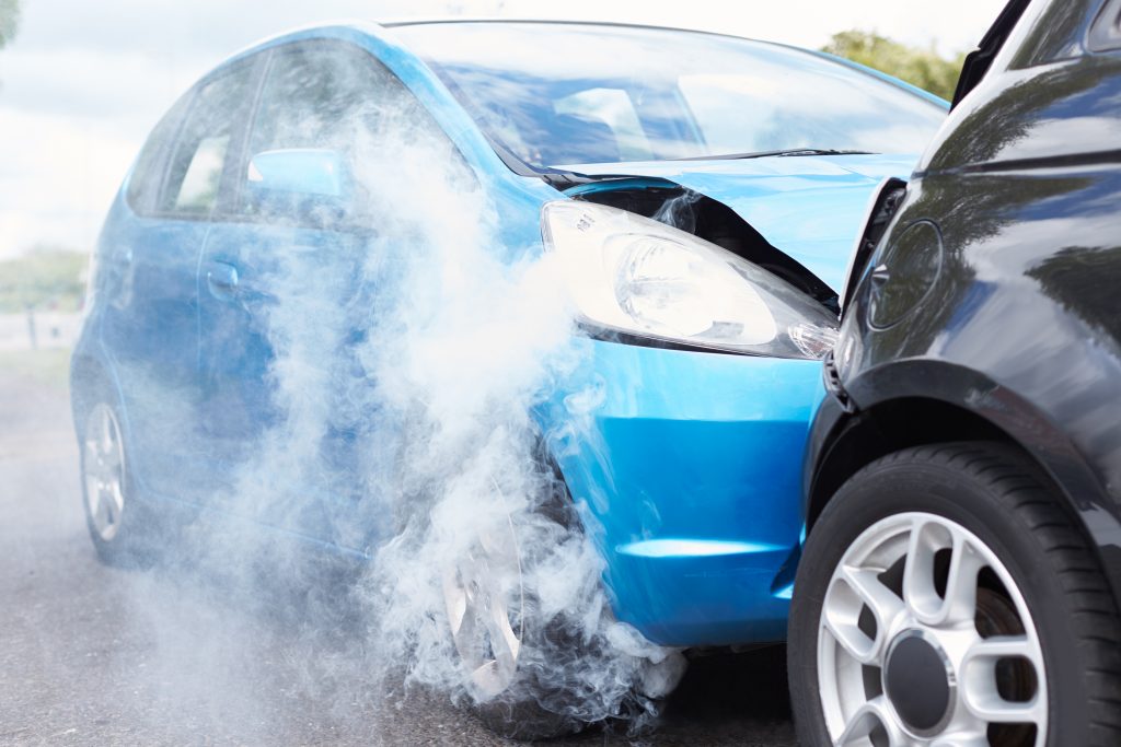 close up of two cars damaged in road traffic accid 2021 08 26 16 13 16 utc